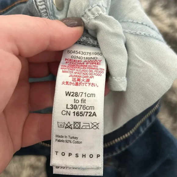 Topshop Blue Jamie Jeans - Picture 6 of 6